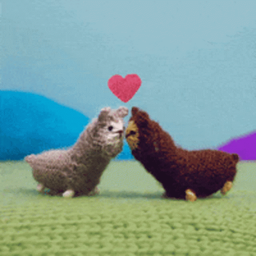 Kiss Kissing GIF - Kiss Kissing Llama GIFs