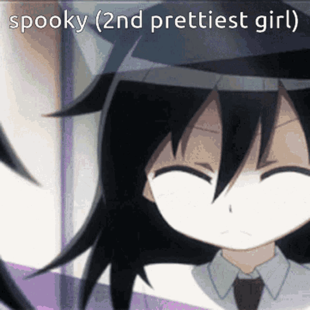 Spooky Tomoko GIF - Spooky Tomoko Watamote GIFs