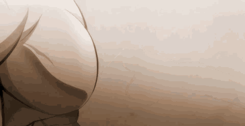 a close up of a person 's butt in a cartoon on a white background .