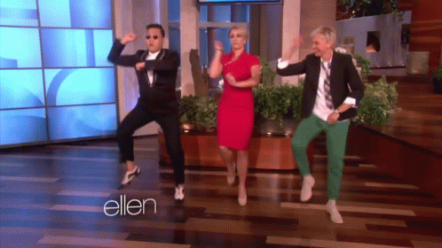 Ellen Degeneres The Ellen Show GIF - Ellen Degeneres The Ellen Show Gangnam Style GIFs