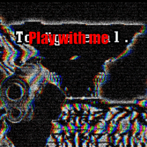 a black and white image with the words " i play with me " on it