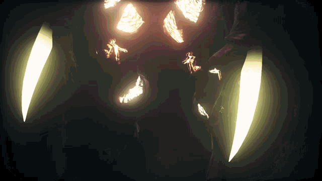 a dark background with a glowing object in the middle of it