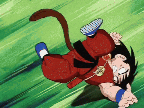 a cartoon character is flying through the air