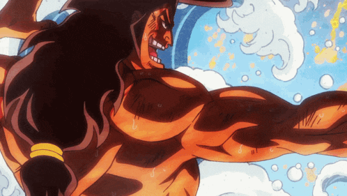 a cartoon of a man with long hair and a beard