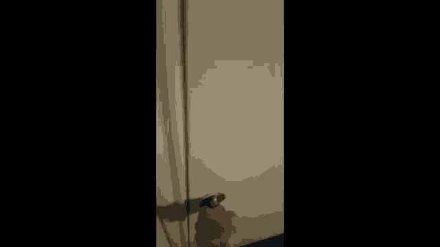 a woman is opening a door with a key .