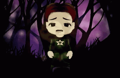 a cartoon character with a star on his shirt