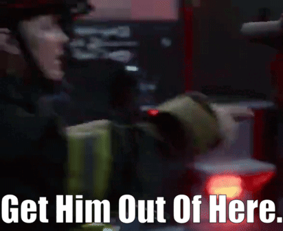 Station 19 Andy Herrera GIF - Station 19 Andy Herrera Get Him Out Of Here GIFs