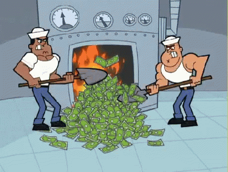 Money Fireplace GIF - Money Fireplace Spending GIFs