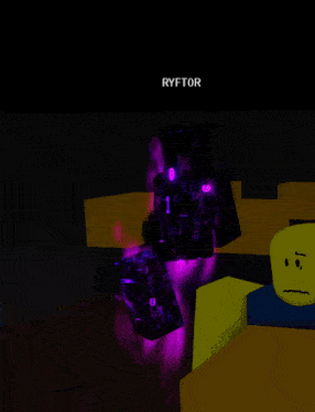 a video game character named ryftor is in the dark