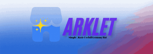 a blue and red background with the word arkiet on it