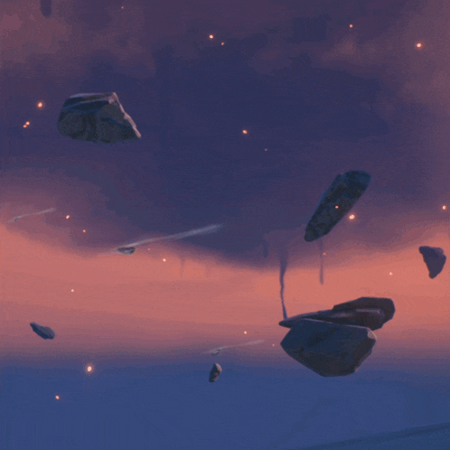 a woman is flying through the air with a sword