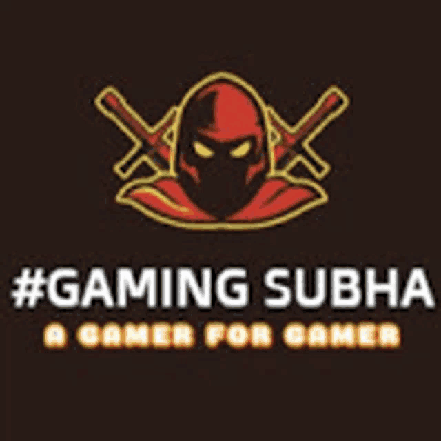 a logo for gaming subha a gamer for gamer .