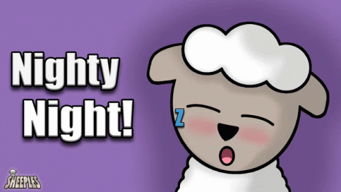 Good Night Sheep GIF - Good Night Sheep Nighty Night GIFs