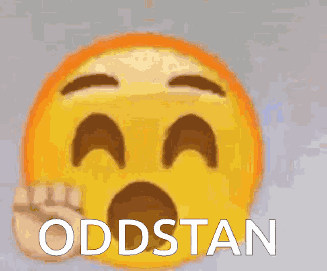 a yellow smiley face with the word oddstan written on it