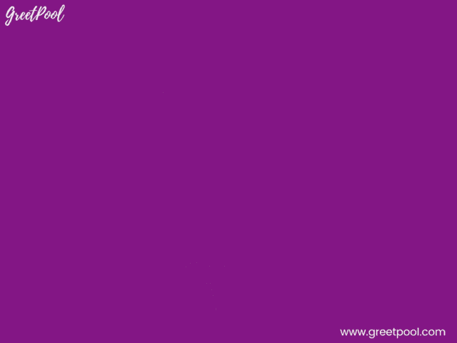 a purple background with the words thinking of you and a white flower