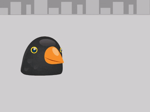 a penguin and a seal are shown on a gray background