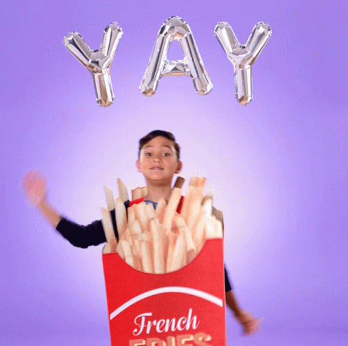 French Fries Hungry GIF - French Fries Hungry Yay GIFs