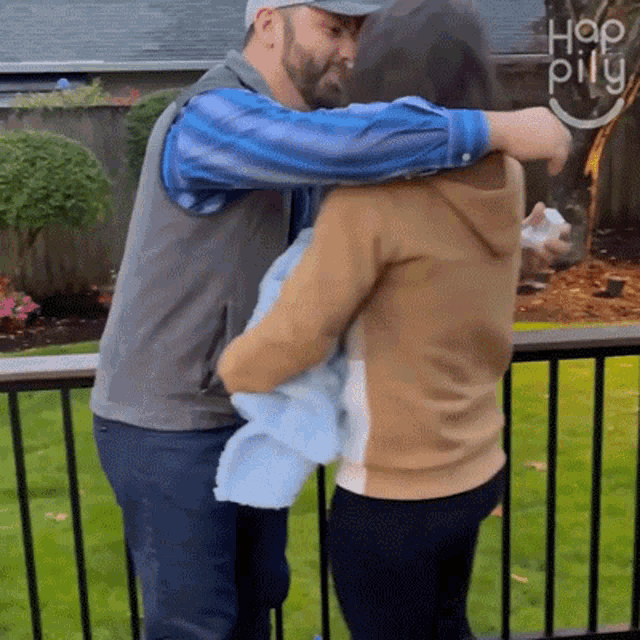 Hugging Happily GIF - Hugging Happily Embrace GIFs
