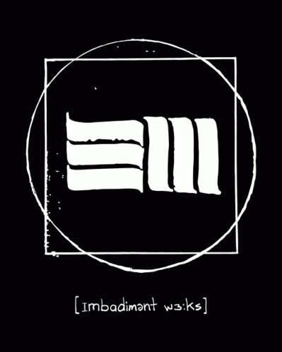 a black background with a white logo and the words imbadimant w3 ks