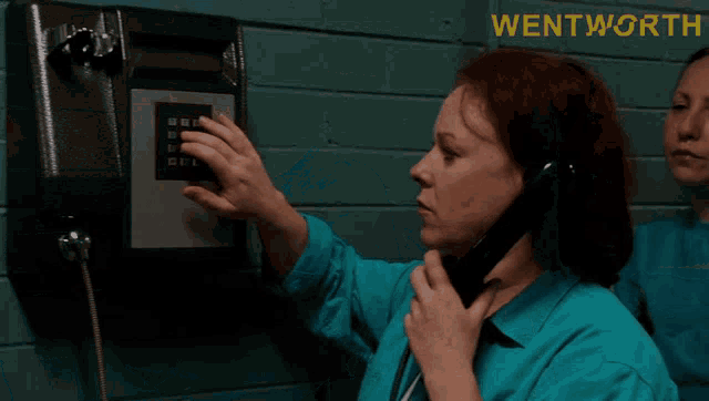 Pay Phone Line Franky Doyle GIF - Pay Phone Line Franky Doyle Waiting In Line GIFs