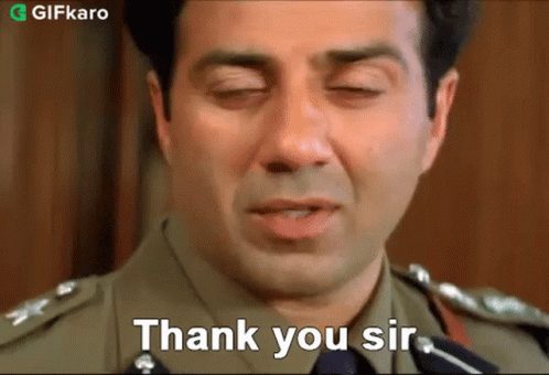 Thank You Sir Gifkaro GIF - Thank You Sir Gifkaro Wishes GIFs