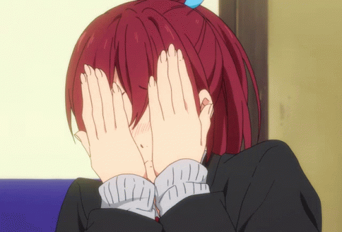 Blushing Anime Girl Hides GIF - Blushing Anime Girl Hides Hide Face GIFs