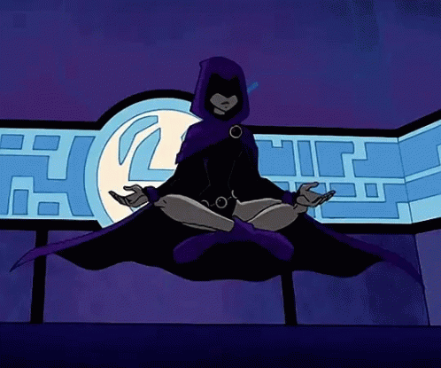 Raven Teen Titans GIF - Raven Teen Titans Yoga GIFs