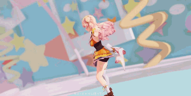 a girl with a question mark in the background