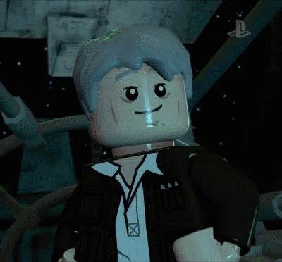a lego character says you 're in front of a playstation logo