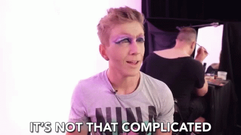 Its Not Complicated Manageable GIF - Its Not Complicated Manageable Make Up GIFs