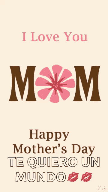 a mother 's day card that says i love you happy mother 's day