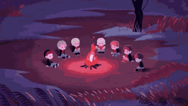 a couple of cartoon characters one with red hair and the other with white hair