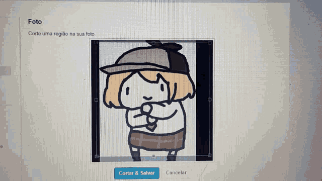 a picture of a girl in a hat is being edited on a computer