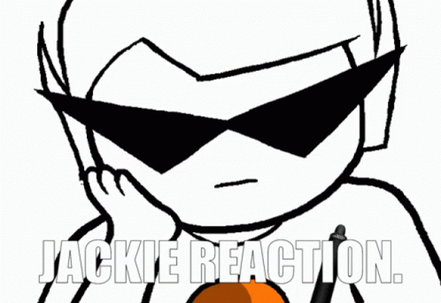 Jackie Reaction Jackie GIF - Jackie Reaction Jackie Dirk Strider GIFs