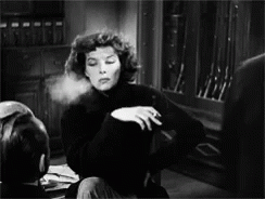 Blow Smoke Katharine Hepburn GIF - Blow Smoke Katharine Hepburn Cigarette GIFs