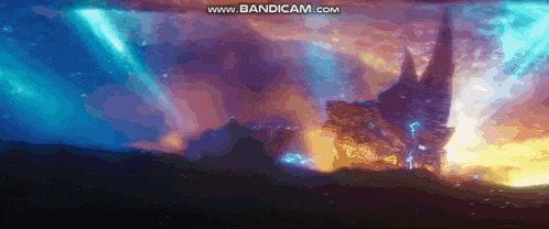 a computer generated image of a castle in the middle of a forest with the words www.bandicam.com at the bottom