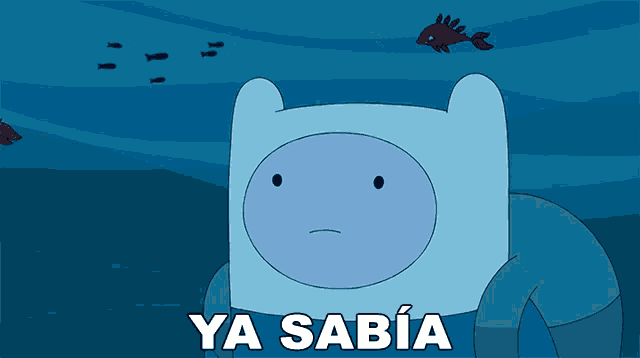 a cartoon character with the words ya sabia written below him