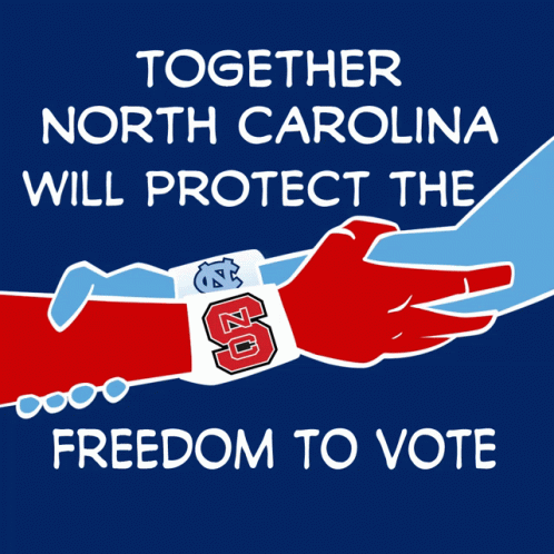 Together North Carolina Will Protect The Freedom To Vote Together GIF - Together North Carolina Will Protect The Freedom To Vote Together Protect The Vote GIFs