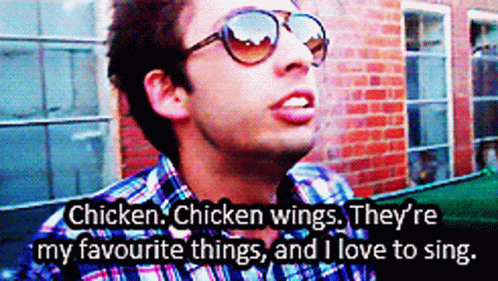 Guy Shades GIF - Guy Shades Chicken Wings GIFs