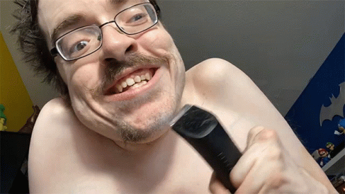 Laughing Ricky Berwick GIF - Laughing Ricky Berwick Shaving GIFs