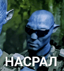 a picture of a man with a blue face and the word haspal in white letters