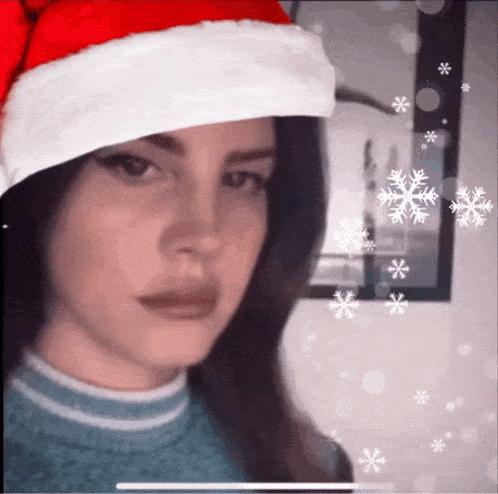 Lana Del Rey Christmas Lana Del Santa GIF - Lana Del Rey Christmas Lana Del Santa GIFs