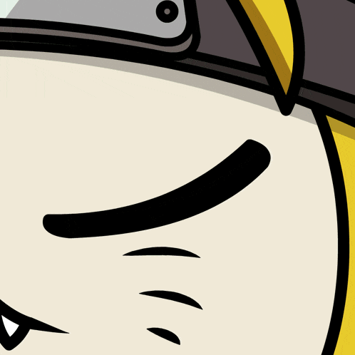 a cartoon drawing of a man with a dollar sign on his eye