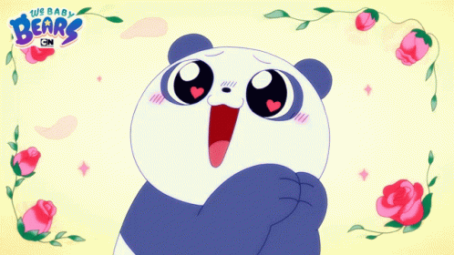 In Love Panda GIF - In Love Panda We Baby Bears GIFs