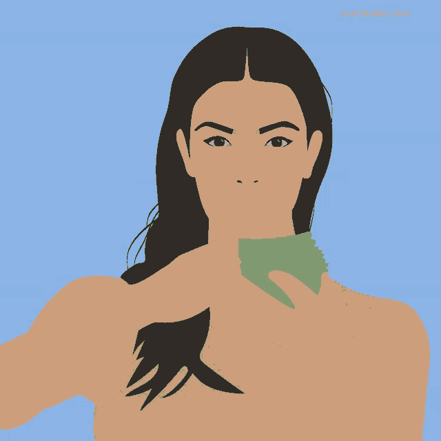 a cartoon of a woman holding a stack of money with cupsbaby.com in the bottom right corner