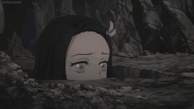 a close up of a person 's face with a scarf around their neck that says kissanime
