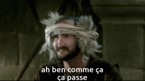 Kaamelot Pere Blaise GIF - Kaamelot Pere Blaise Quinte Juste GIFs