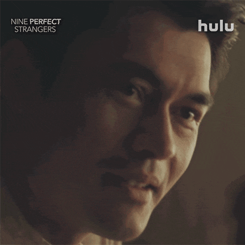 a hulu ad for nine perfect strangers shows a man saying no you can t