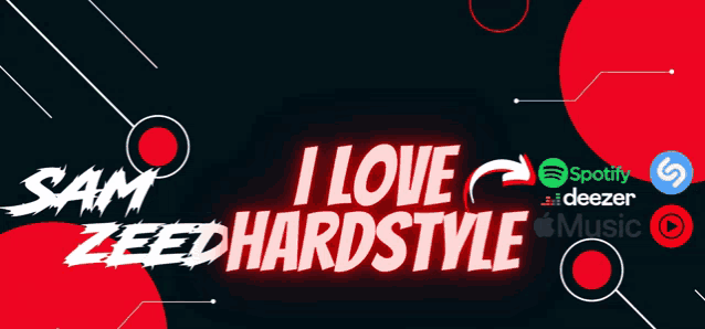 a poster that says " i love hardstyle " on it