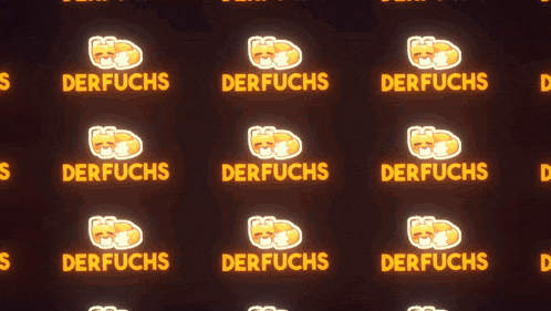a seamless pattern of derfuchs and uchs on a dark background